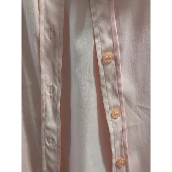 Apt. 9 Pink button front stretch blouse - Picture 3 of 5